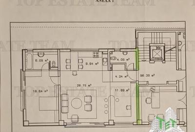 2 camere de inchirat pentru birouri, bloc boutique, apartament spatios , 86 mpu, - 3
