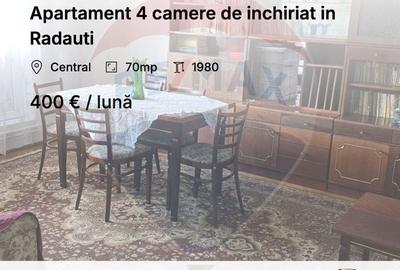 Apartament 4 camere de inchiriat in Radauti - 8