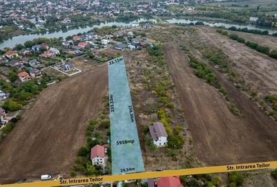 BUFTEA - FLAMANZENI,TEREN 5958 MP,DESCHIDERE 24 M,DOSAR PUZ+AVIZE,TOATE UTILITAT - 2