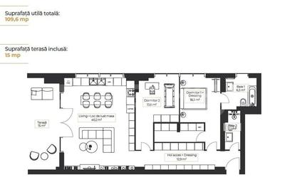 Apartament generos cu 3 camere langa Lacul Tei | terasa 16mp | - 11