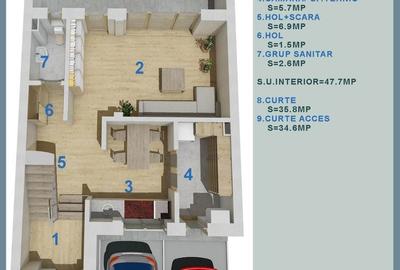 Casă cu 4 camere cu Teren 135 Mp în Central - 2
