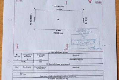 Teren Construcții intravilan de 950 mp, în Nord - 12