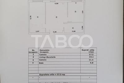 Apartament 3 camere 57 mp utili constructie noua 2025 - 2