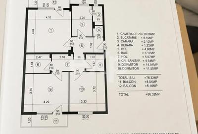 Apartament cu 3 camere decomandat în Central - 1