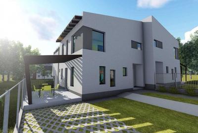 Vila cu 4 camere , 120 mp, curte 150 mp, 2 parcari , terasa 40 mp , Borhanci