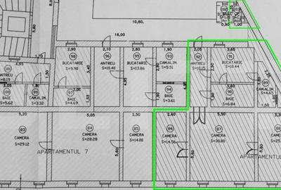 Apartament 3 camere, cladire istorica, potential fantastic, Piata Romanilor - 8