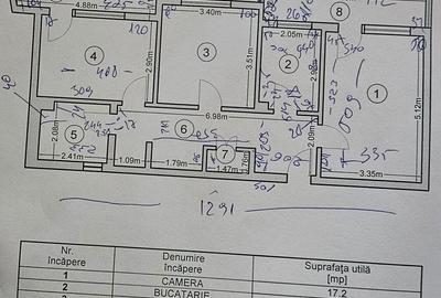 Apartament cu 3 camere decomandat în Tomis Nord