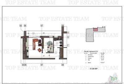 Apartament tip studio bloc nou metrou 1 Decembrie 1918