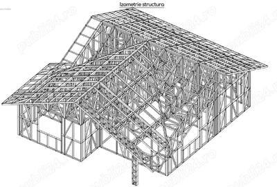Structura metalica pentru casa decomandata 90 mp - 2