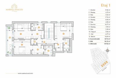 Casă cu 5 camere cu Teren 528 Mp în Tâncăbești - 17