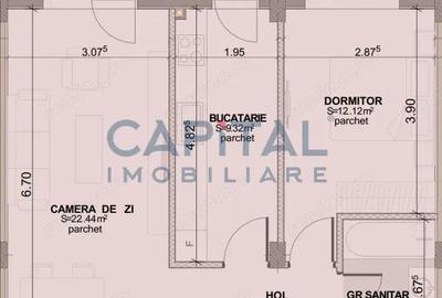 Apartament de vanzare, 2 camere, 66mpc, lift, bloc nou, comision 0% - 1