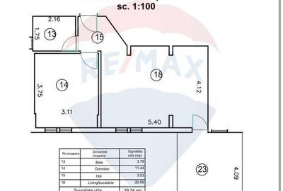 Apartament cu 2 camere decomandat în Mediaș - 12