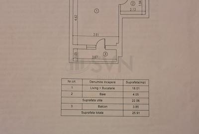 REA1023841 Garsoniera de vanzare in Militari Residence - 11