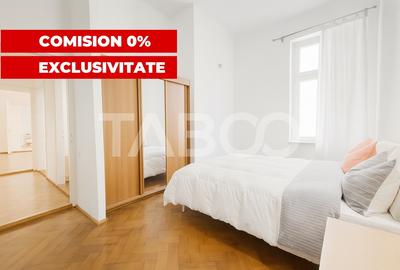 Apartament cu 3 camere semidecomandat, mobilat în Central