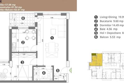 Apartament 2 camere | Ansamblu rezidential modern | Predare 2026 Apartament 2 camere | Ansamblu rezidential modern | Predare 2026 - 2