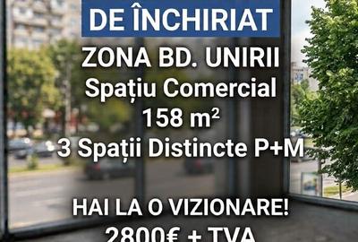 Spațiu comercial, de 158 mp, în Unirii
