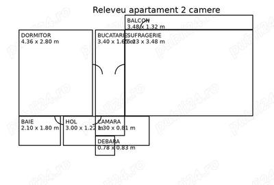 Apartament cu 2 camere decomandat, mobilat în Baba Novac - 8