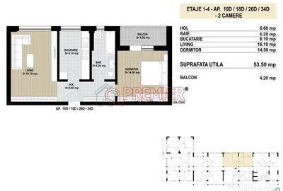 Apartament cu 2 camere decomandat în Central - 5