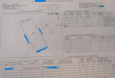 Teren de 1100 mp, în Nufăru