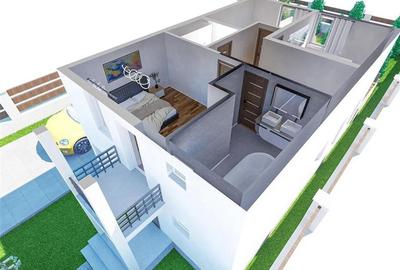 Casa independenta de vanzare 4 camere, 2 niveluri si 500 mp teren,Sincraiul de M - 6