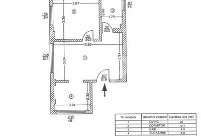 Apartament cu 2 camere în Găvana - 6