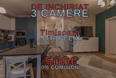 Apartament cu 3 camere si 2 bai - 500 euro - Aradului - Bloc nou - 1