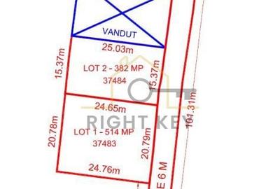 Teren de 382 mp, în Joița - 2