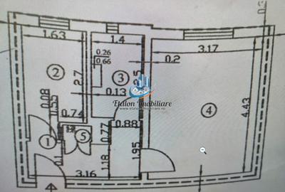 Garsoniera 27mp utili, etaj 3, fara balcon, Maratei Posta - 4