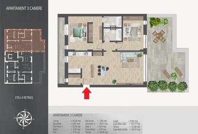 - Apartament 3 Camere cu Terasa - Metrou - Direct Dezvoltator - - 2