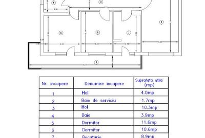 Vand Apartament 3 camere decomandate, etaj 2/4, P-ta Mihai Viteazul - 1