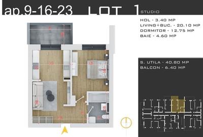 Apartament cu 2 camere, tip Studio in zona noua Pallady - 2