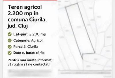 Teren de 2200 mp, în Central