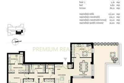 Penthouse superb, mobilat, piscina si parcare subterana, IANCU NICOLAE - 16