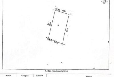 Valul lui Traian - teren intravilan 309 mp 13 m deschidere - 2