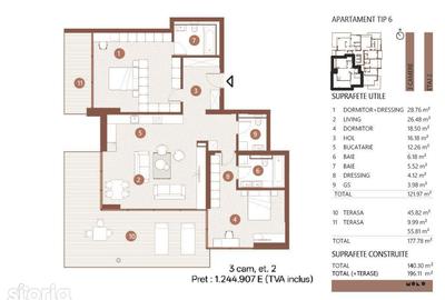 Apartament cu 3 camere în Floreasca - 11