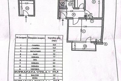 Apartament cu 2 camere decomandat, mobilat în Rahova