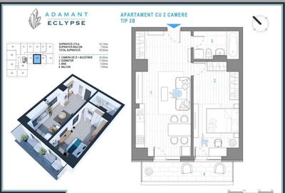 Apartament cu 2 camere semidecomandat în Nicolina - 7