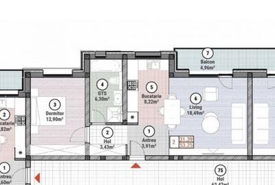 Apartament cu 2 camere decomandat în Uliuc - 3