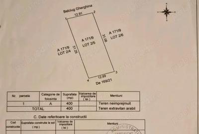 Teren de 400 mp, în Agigea