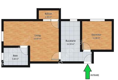 Apartament 4 camere decomandate cu balcon zona Vasile Aaron in Sibiu - 6