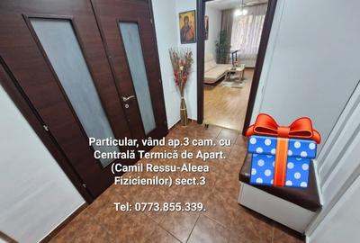 Particular, vând ap.3 camere, cu CENTRALĂ TERMICA de ap., Matei Ambrozie-Titan - 3