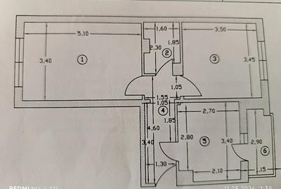 Apartament cu 2 camere decomandat în Central - 3
