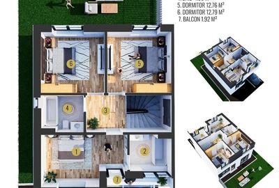 Casă cu 4 camere cu Teren 170 Mp în Prelungirea Ghencea - 3