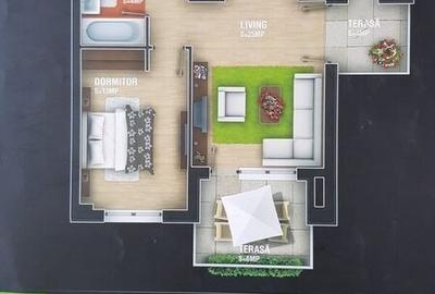 Apartament cu 2 camere decomandat în Obor