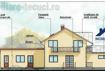 Casa la rosu cu 1000 mp teren in com Munteni, parter ?i mansarda - 14
