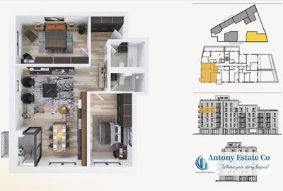 Apartament cu 2 camere în Cetății - 6