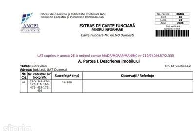 Teren de 15000 mp, în Dumești - 3