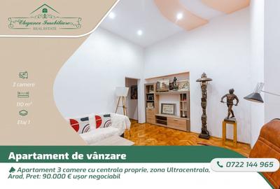 Apartament cu 3 camere semidecomandat, mobilat în Ultracentral - 1
