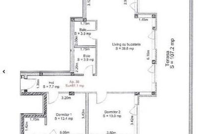 Penthouse cu 3 camere decomandat în Turnișor - 14