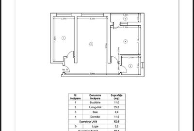 Apartament cu 2 camere decomandat în Ipotești - 2